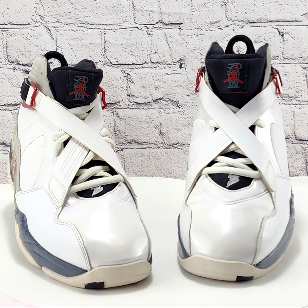 AIR JORDAN 8.0 VARSITY RED 2011- Sneakers, White/neutral Grey/flint, size 13